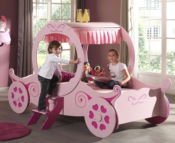 pink kids bed design for girls