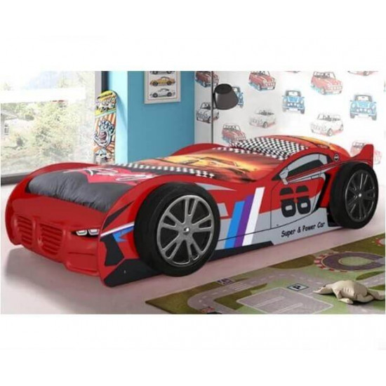 No 88 Red Kids Turbo Racing Car Novelty Bed | Kids Beds (by Bedz4u.co.uk)