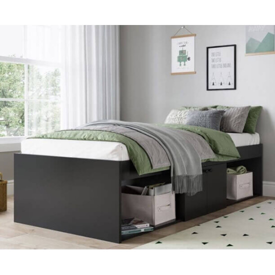 Kid s Black Low Single Cabin Bed by Kidsaw | Kidsaw Bedroom Range (by Bedz4u.co.uk)