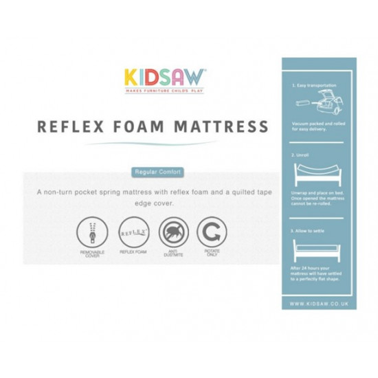 Kidsaw Reflex Foam Standard Single Starter Mattress | Mattresses (by Bedz4u.co.uk)