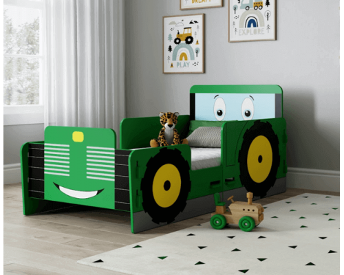 Tractor Kids Junior Toddler Novelty Bed Frame by Kidsaw