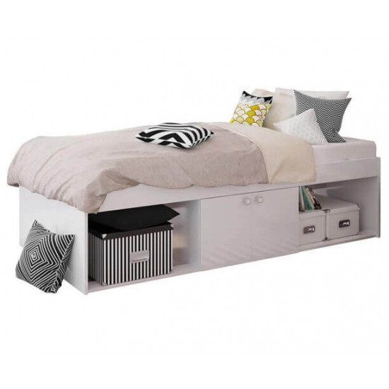 Kid s White Low Single Cabin Bed with Storage by Kidsaw | Kidsaw Bedroom Range (by Bedz4u.co.uk)