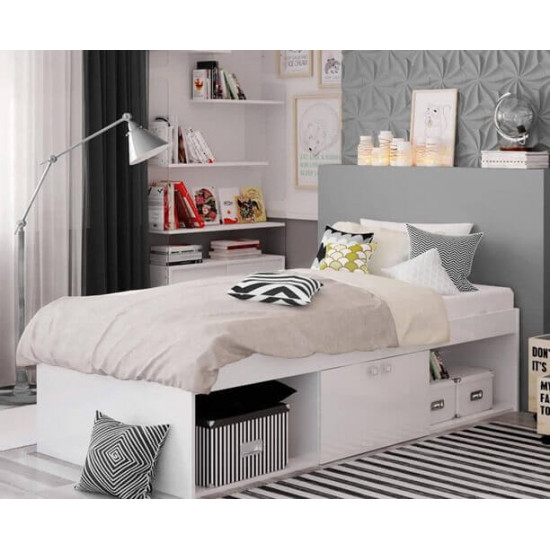 Kid s White Low Single Cabin Bed with Storage by Kidsaw | Kidsaw Bedroom Range (by Bedz4u.co.uk)