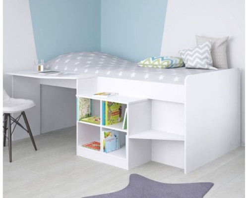 Pilot Cabin Bed finished in White by Kidsaw 