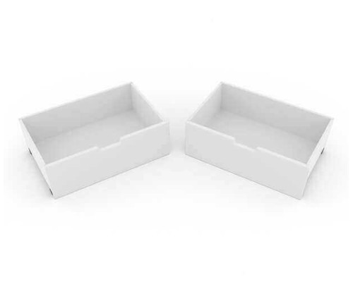 Kidsaw Kudl Flash White Single Cabin Bed with Storage Drawers Kidsaw Kudl Flash White Single Cabin Bed with Storage Drawers