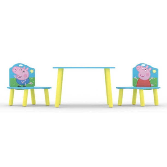 Kidsaw Peppa Pig kids table and two chair set