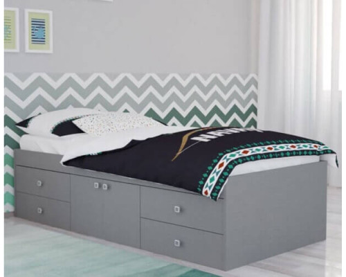 Captains Grey Single Cabin Bed by Kidsaw