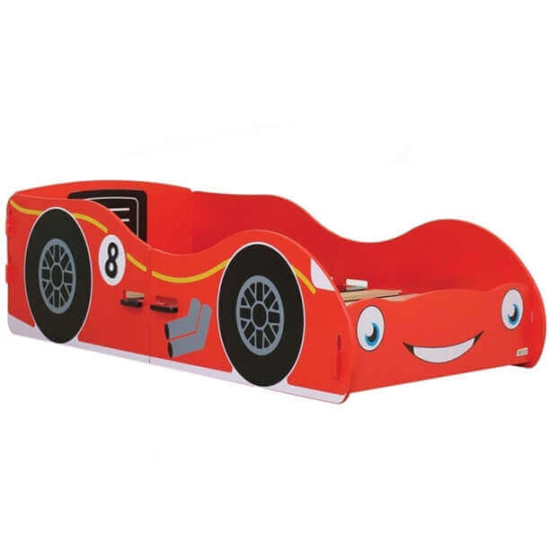 Kidsaw red junior toddler racing car bed