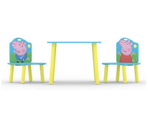 Peppa Pig Kids Table and Two Chair Set by Kidsaw