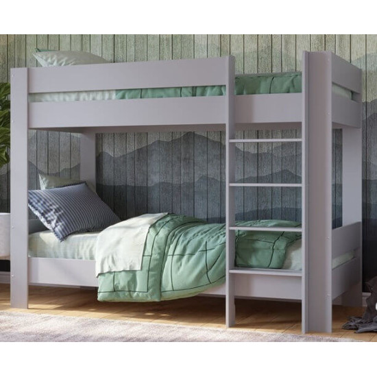Kudl Grey Wood Bunk Bed by Kidsaw | Kidsaw Bedroom Range (by Bedz4u.co.uk)