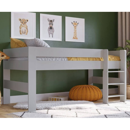 Kudl Grey Mid Sleeper Wooden Bed by Kidsaw | Kidsaw Bedroom Range (by Bedz4u.co.uk)