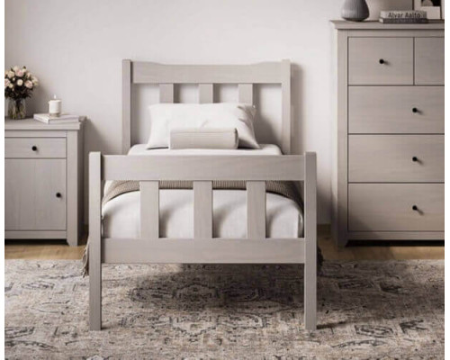 Havana Grey Single Shaker Styled Bed by LPD 
