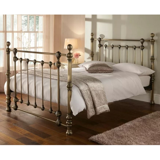 Cairncry Traditional Antique Brass Metal Bed | Metal Beds (by Bedz4u.co.uk)