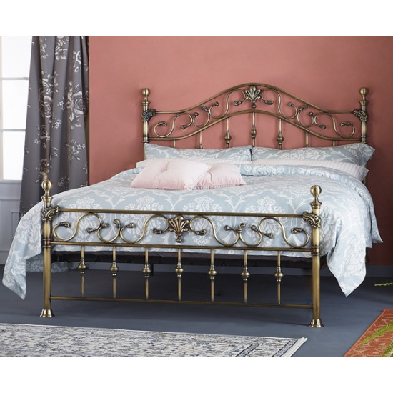 Elizabeth Brass Bed with Brass Finials | Metal Beds (by Bedz4u.co.uk)