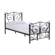 Florence Traditional Black Ornate Metal Bed with Crystal Finials | Metal Beds (by Bedz4u.co.uk)
