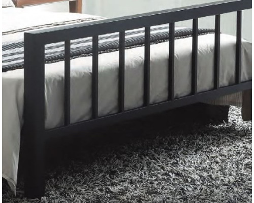 Metro Black Modern Metal Bed Frame
