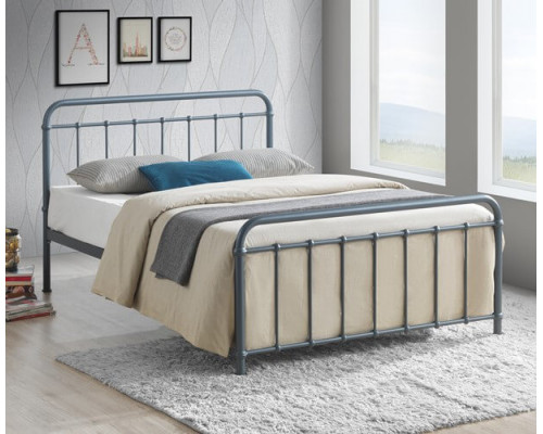 Miami Grey Classic Metal Bed Frame