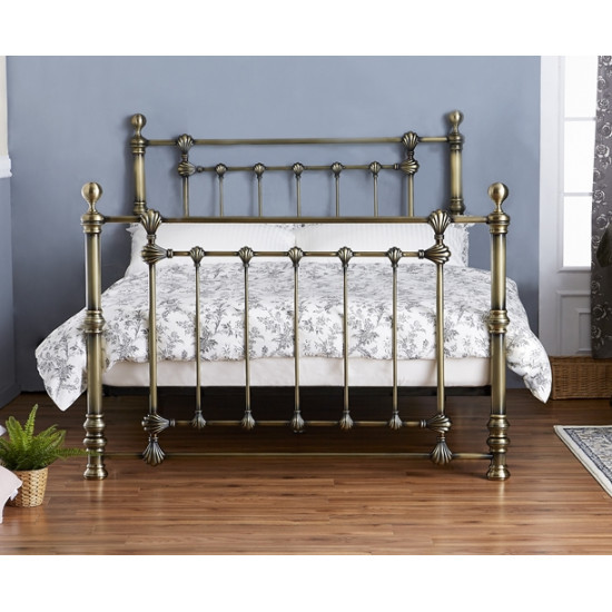 Victoria Traditional Antique Brass Bed | Metal Beds (by Bedz4u.co.uk)