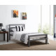 City Block Grey Modern Metal Bed Frame by Time Living | Metal Beds (by Bedz4u.co.uk)