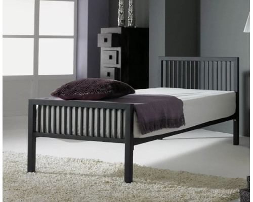 Linwood Black Shaker Style Metal Bed Frame 