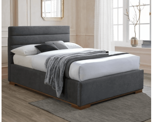 Mayfair Dark Grey Fabric Ottoman Bed