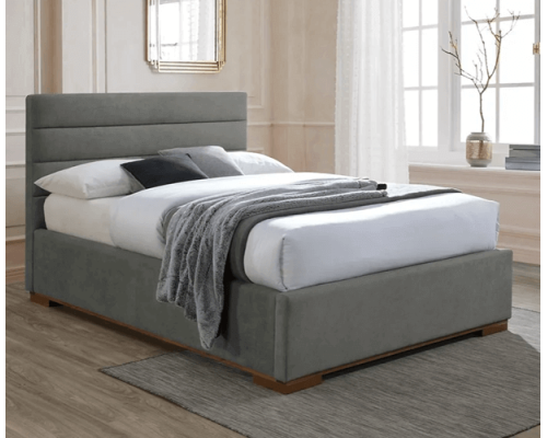 Mayfair Light Grey Fabric Ottoman Bed