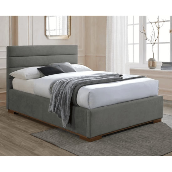Mayfair Light Grey Fabric Ottoman Bed | Storage Beds (by Bedz4u.co.uk)