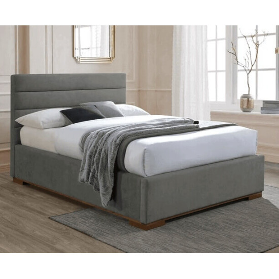 Mayfair Light Grey Fabric Ottoman Bed | Storage Beds (by Bedz4u.co.uk) time-living-mayfair-light-grey-fabric-ottoman-storage-bed-frame