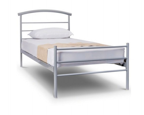 Brennington Single Silver Metal Bed Frame