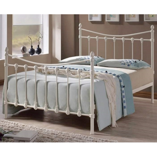 Florida Single Victorian Ivory Metal Bed | Single Beds (by Bedz4u.co.uk)