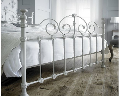 Elizabeth Cream Ornate Metal Bed