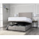 Jayne Ottoman Fabric Storage Bed with a Flat Headboard | Storage Beds (by Bedz4u.co.uk)