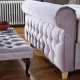 Buckingham Hand Tufted Fabric Chesterfield Bed in Various Colours | Handmade Fabric Bed Frames (by Bedz4u.co.uk)