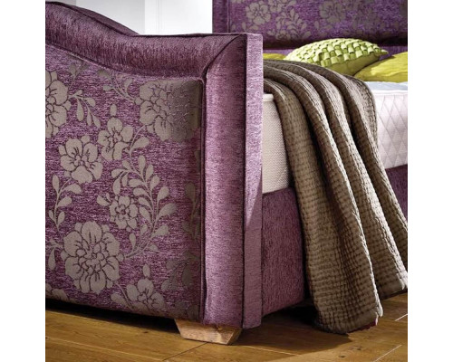 Sovereign Purple Floral Upholstered Bespoke Bed Frame
