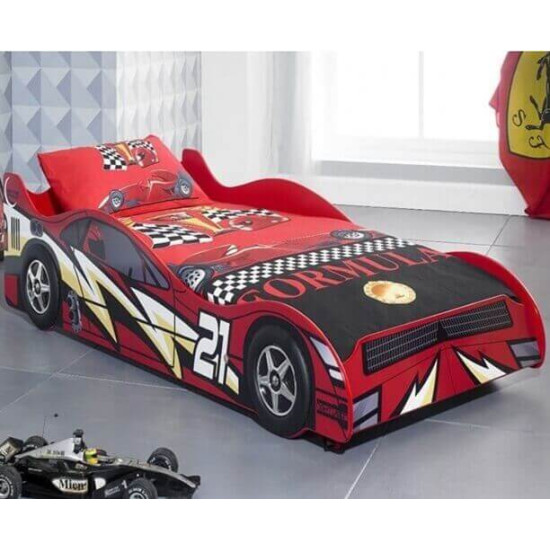 The Artisan Bed Company Number 21 red novelty racing car bed for children