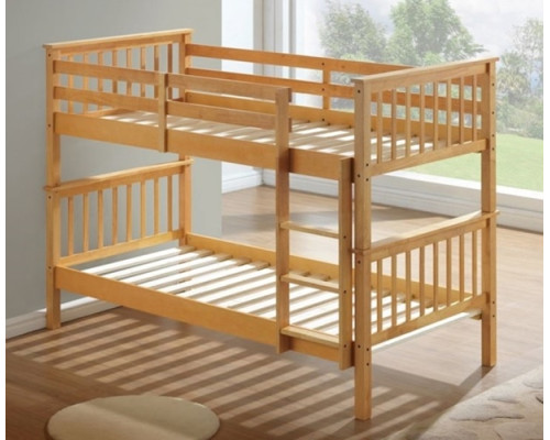 Calder Beech Single Bunk Bed by The Artisan Bed Company 