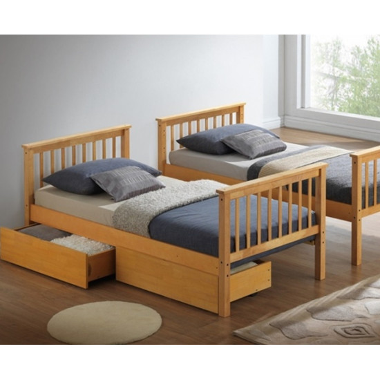 Calder Beech Single Bunk Bed by The Artisan Bed Company | Bunk Beds (by Bedz4u.co.uk)