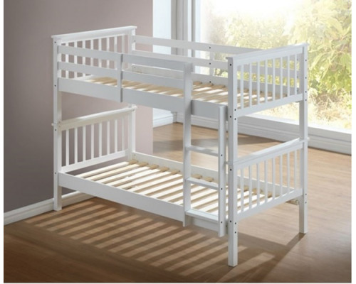 Calder White Single Bunk Bed by The Artisan Bed Company 