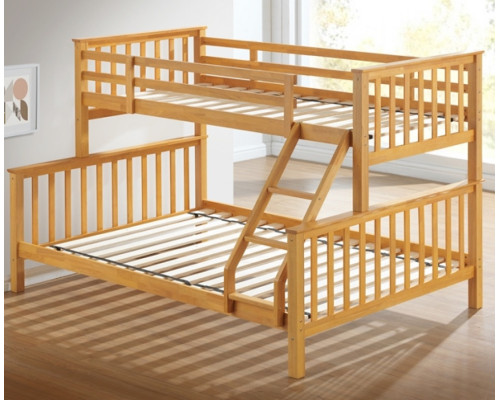  Maxi Beech Hardwood Triple Sleeper Bunk Bed by Artisan
