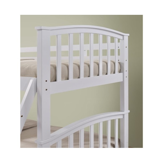 White Hardwood Single Bunk Bed by The Artisan Bed Company | Bunk Beds (by Bedz4u.co.uk)