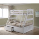 White Triple Sleeper with Storage by The Artisan Bed Company | Bunk Beds (by Bedz4u.co.uk)