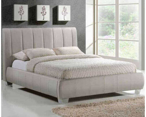Braunston Sand Upholstered Fabric Bed by Time Living
