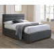 Time Living Mayfair dark grey fabric side opening ottoman bed frame