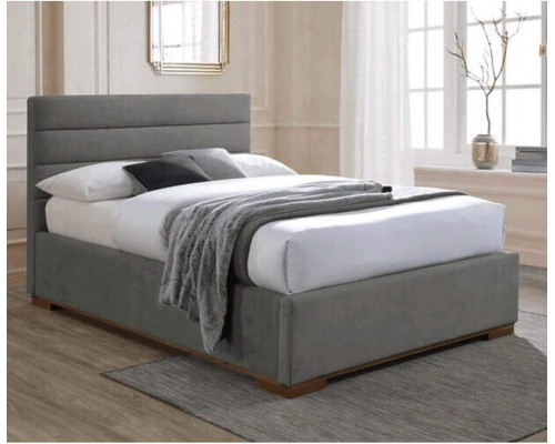 Mayfair Light Grey Fabric Ottoman Bed
