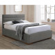 Time Living Mayfair light grey fabric side opening ottoman bed frame