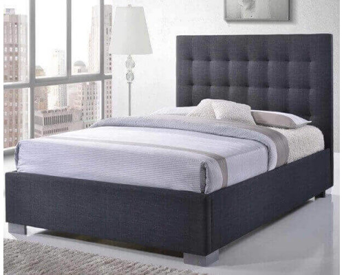 Nevada Dark Grey Upholstered Fabric Bed Nevada Dark Grey Upholstered Fabric Bed