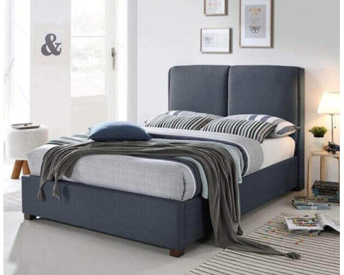 Oakland Dark Grey Upholstered Fabric Bed by Time Living Oakland Dark Grey Upholstered Fabric Bed by Time Living