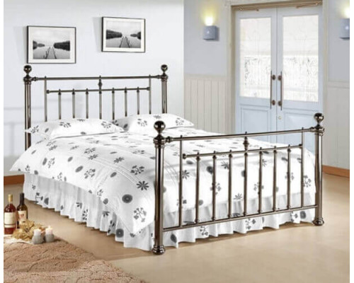Alexandra Black Nickel Metal Bed Frame Alexandra Black Nickel Metal Bed Frame