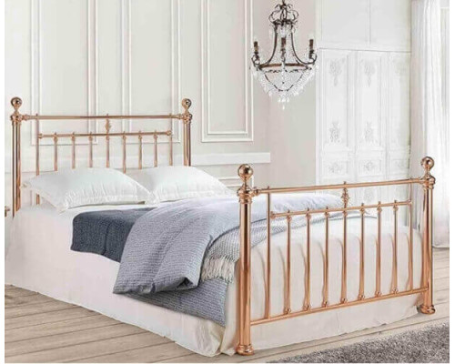 Alexandra Rose Gold Metal Bed Frame Alexandra Rose Gold Metal Bed Frame