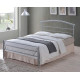 Time Living Brennington silver metal bed frame with curved headboard